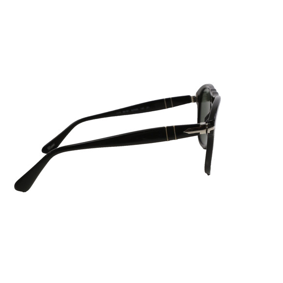 Persol PO0649 Black Green Sunglasses Unisex Classic Pilot Plastic Frame Italy - Picture 4 of 12